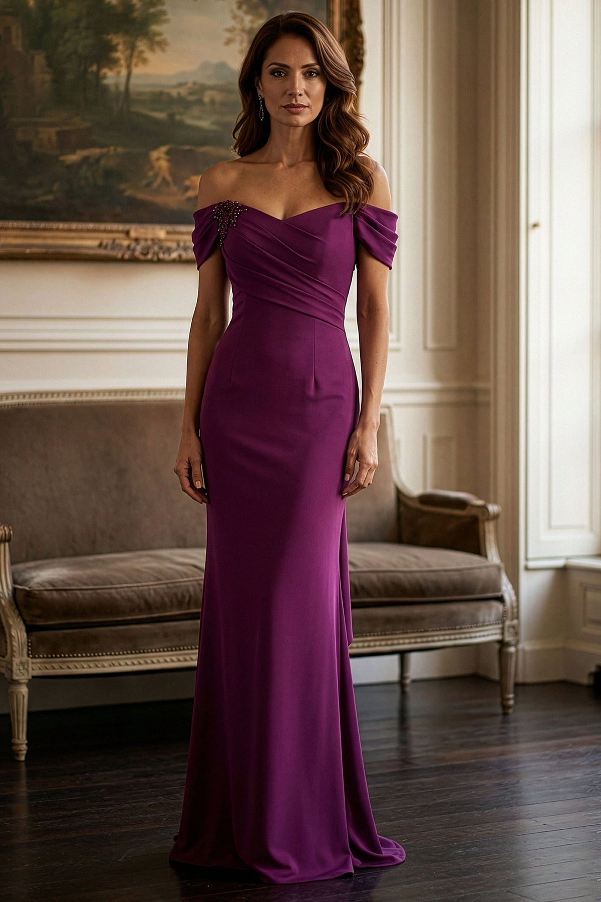 MGNY By Mori Lee 2070042 - Sweetheart Draped Evening Gown with Back Bow