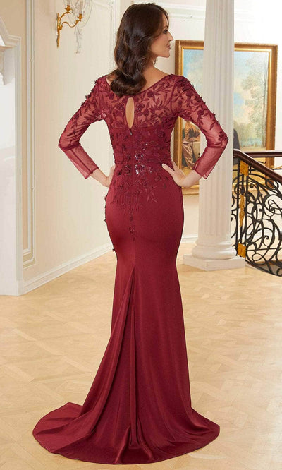 MGNY By Mori Lee 72736 - Embroidered Sheer Sleeve Evening Gown  Mother of the Bride Dresses