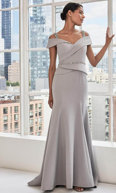 MGNY By Mori Lee 73112 - Peplum Style Evening Dress Mother of the Bride Dresses