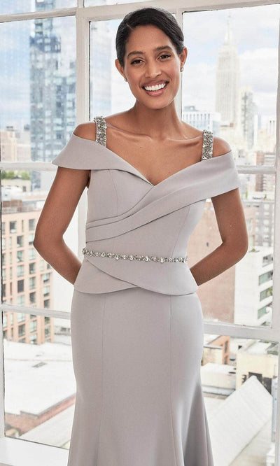 MGNY By Mori Lee 73112 - Peplum Style Evening Dress Mother of the Bride Dresses