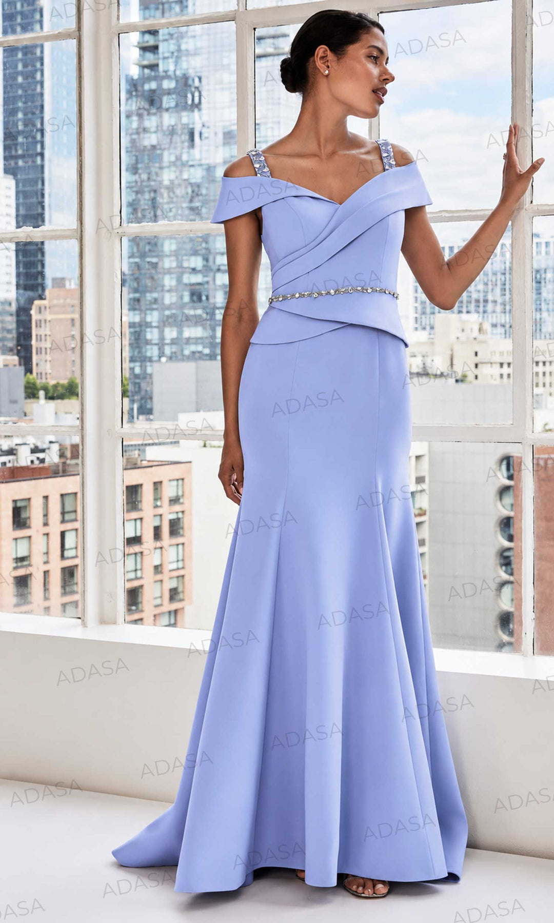MGNY By Mori Lee 73112 - Peplum Style Evening Dress