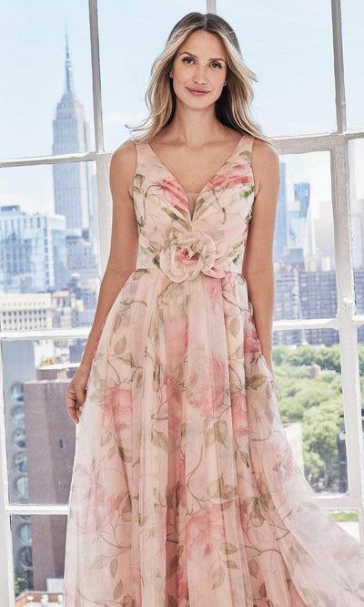 MGNY By Mori Lee 73122 - Sleeveless Floral Evening Dress Special Occasion Dress