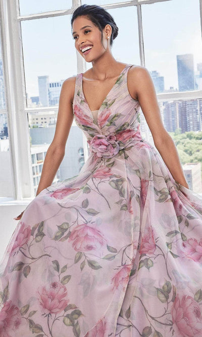 MGNY By Mori Lee 73122 - Sleeveless Floral Evening Dress Special Occasion Dress