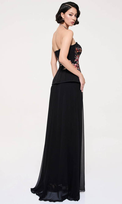 MNM Couture B1117 - Embroidered Bodice Strapless Gown Evening Dresses