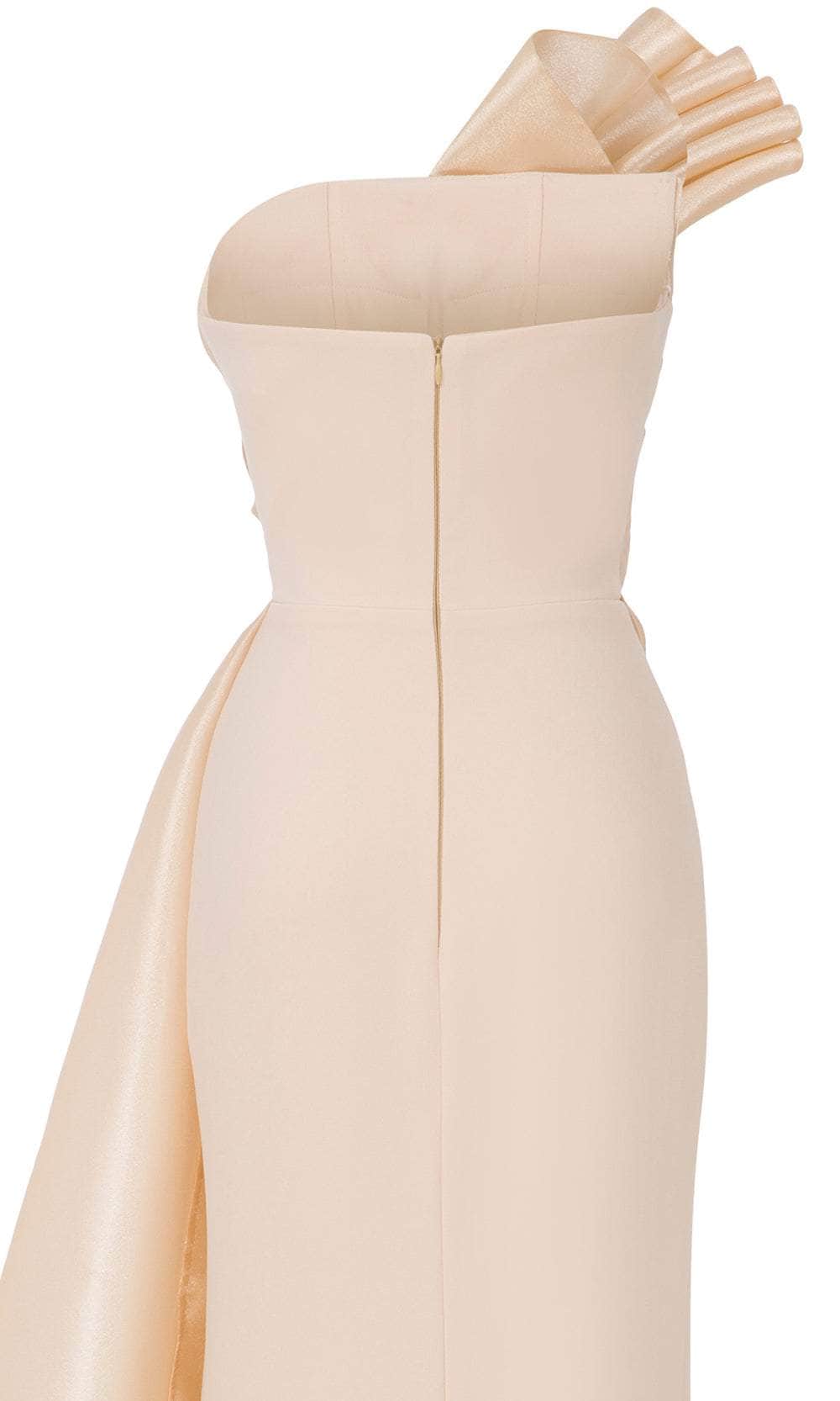 MNM Couture B1130 - Pleated Column Formal Gown Evening Dresses