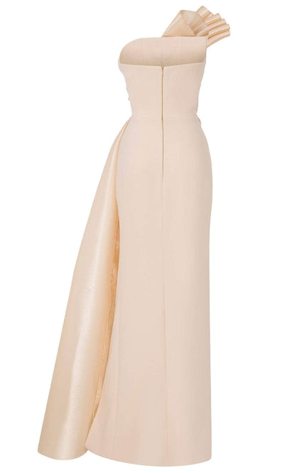 MNM Couture B1130 - Pleated Column Formal Gown Evening Dresses