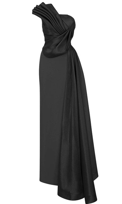 MNM Couture B1130 - Pleated Column Formal Gown Evening Dresses