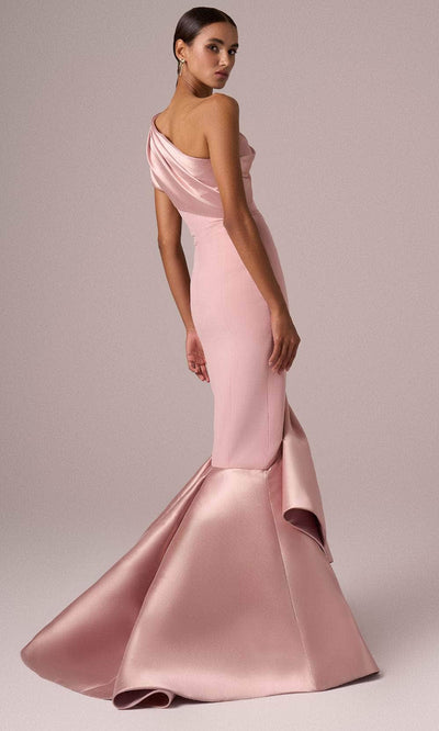MNM Couture E0083 - Mermaid Skirt Asymmetric Long Gown Mother of the Bride Dresses