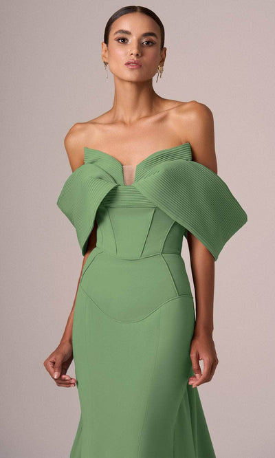 MNM Couture E0085 - Structured Trumpet Corset Gown Evening Dresses
