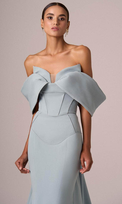 MNM Couture E0085 - Structured Trumpet Corset Gown Evening Dresses
