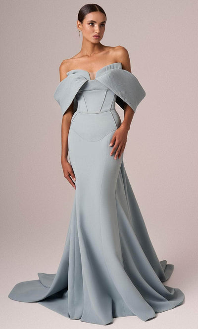 MNM Couture E0085 - Structured Trumpet Corset Gown Evening Dresses