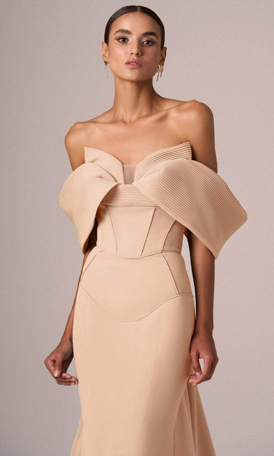 MNM Couture E0085 - Structured Trumpet Corset Gown Evening Dresses
