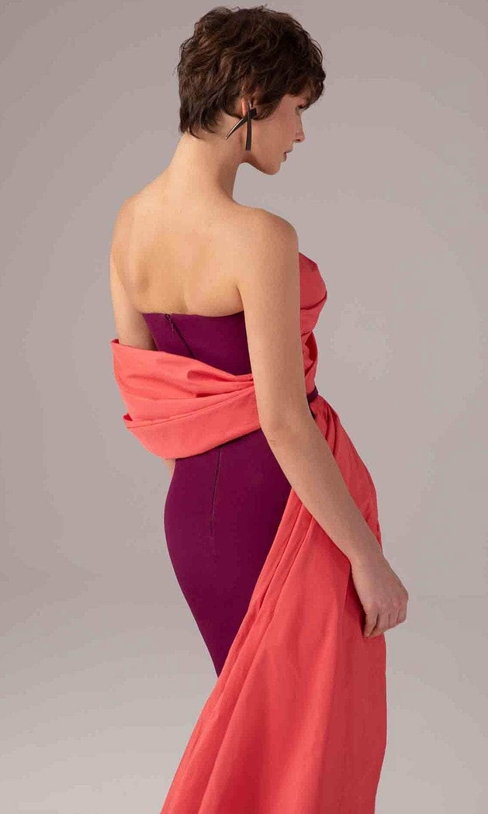 MNM Couture E0091 - Draped Bodice Sweetheart Gown with Train Evening Dresses