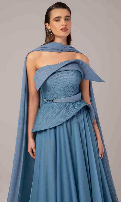 MNM Couture E0096 - A-Line Gown with Sculpted Bodice Evening Dresses