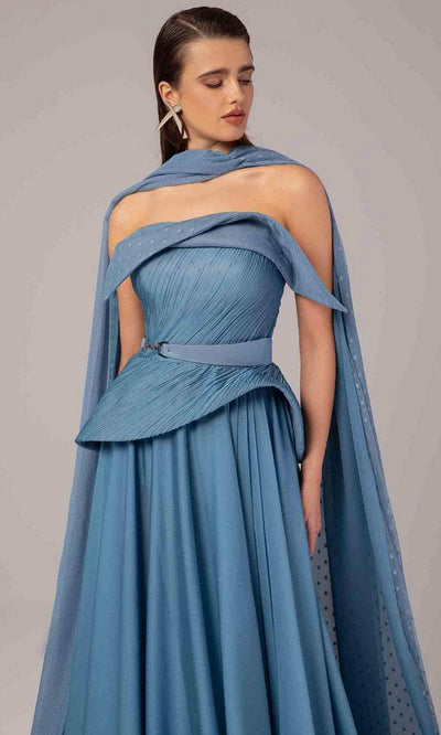 MNM Couture E0096 - A-Line Gown with Sculpted Bodice Evening Dresses