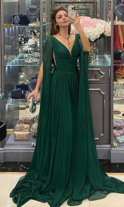 MNM Couture F02828A - Ruched A-Line Evening Dress Bridesmaid Dresses