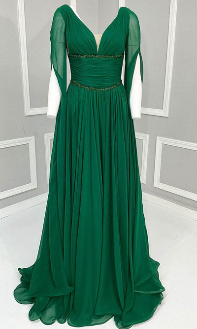 MNM Couture F02828A - Ruched A-Line Evening Dress Bridesmaid Dresses