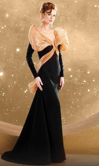 MNM Couture F02849 - Illusion Jewel Trumpet Evening Gown Mother of the Bride Dresses 4 / 