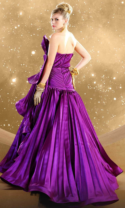 MNM Couture F02867 - Pleated A-Line Evening Gown Formal Gowns 4 / 