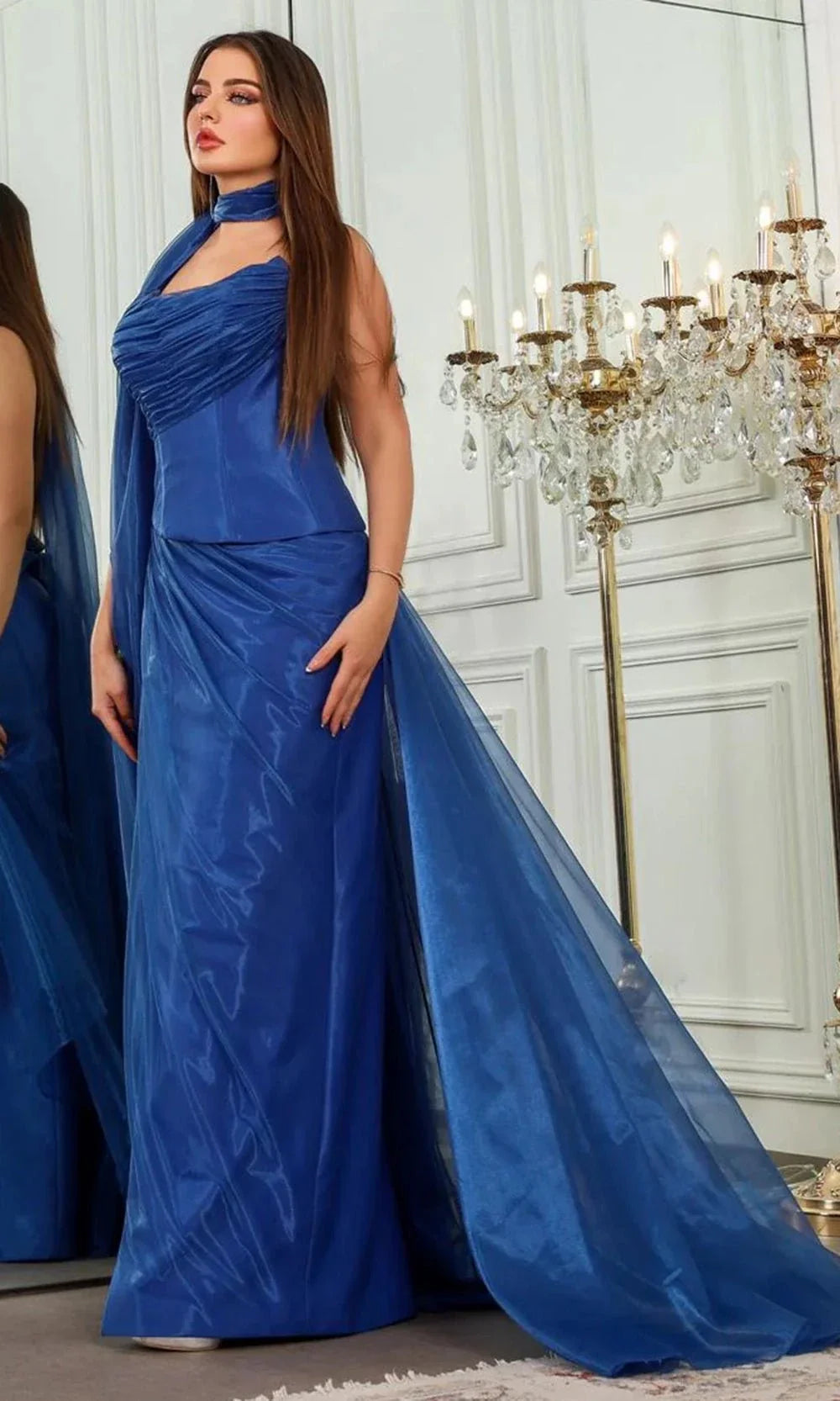 MNM Couture F02894 - Ruched Bodice Sheath Gown Evening Dresses