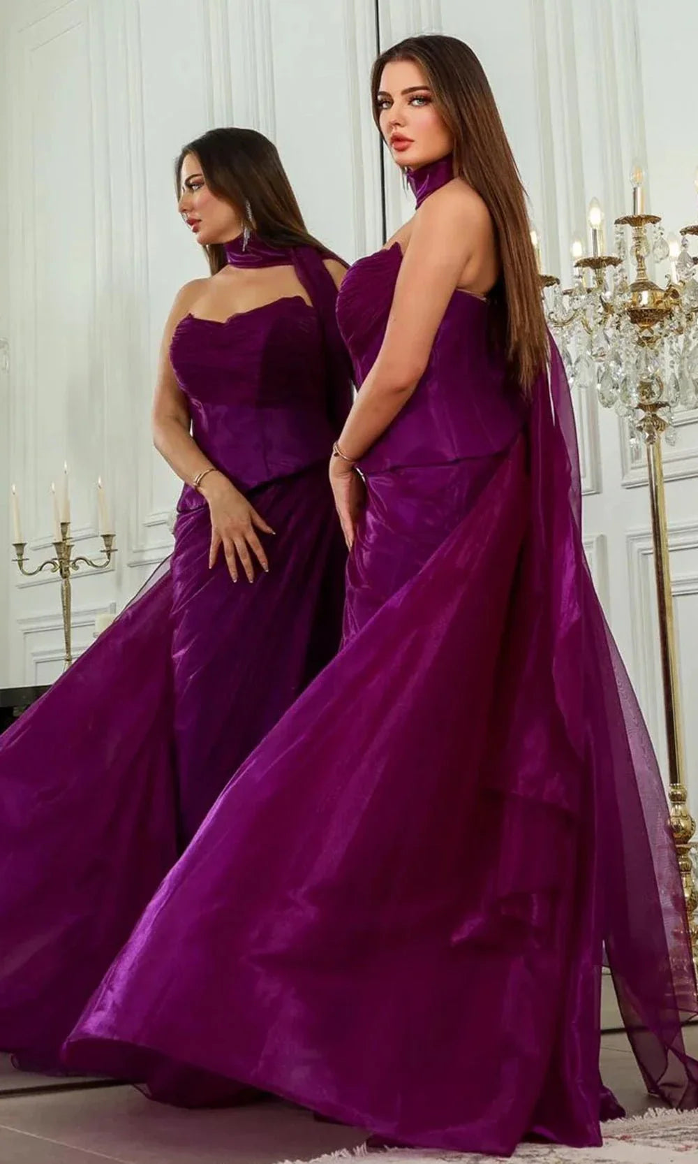 MNM Couture F02894 - Ruched Bodice Sheath Gown Evening Dresses