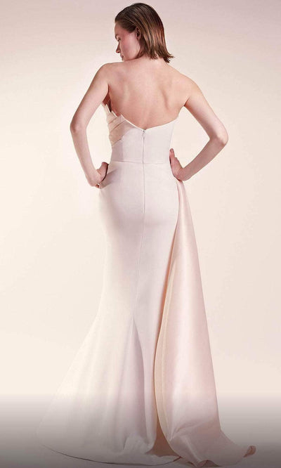 MNM COUTURE G1418 - Pleat-Fan Bodice Evening Dress Evening Dress