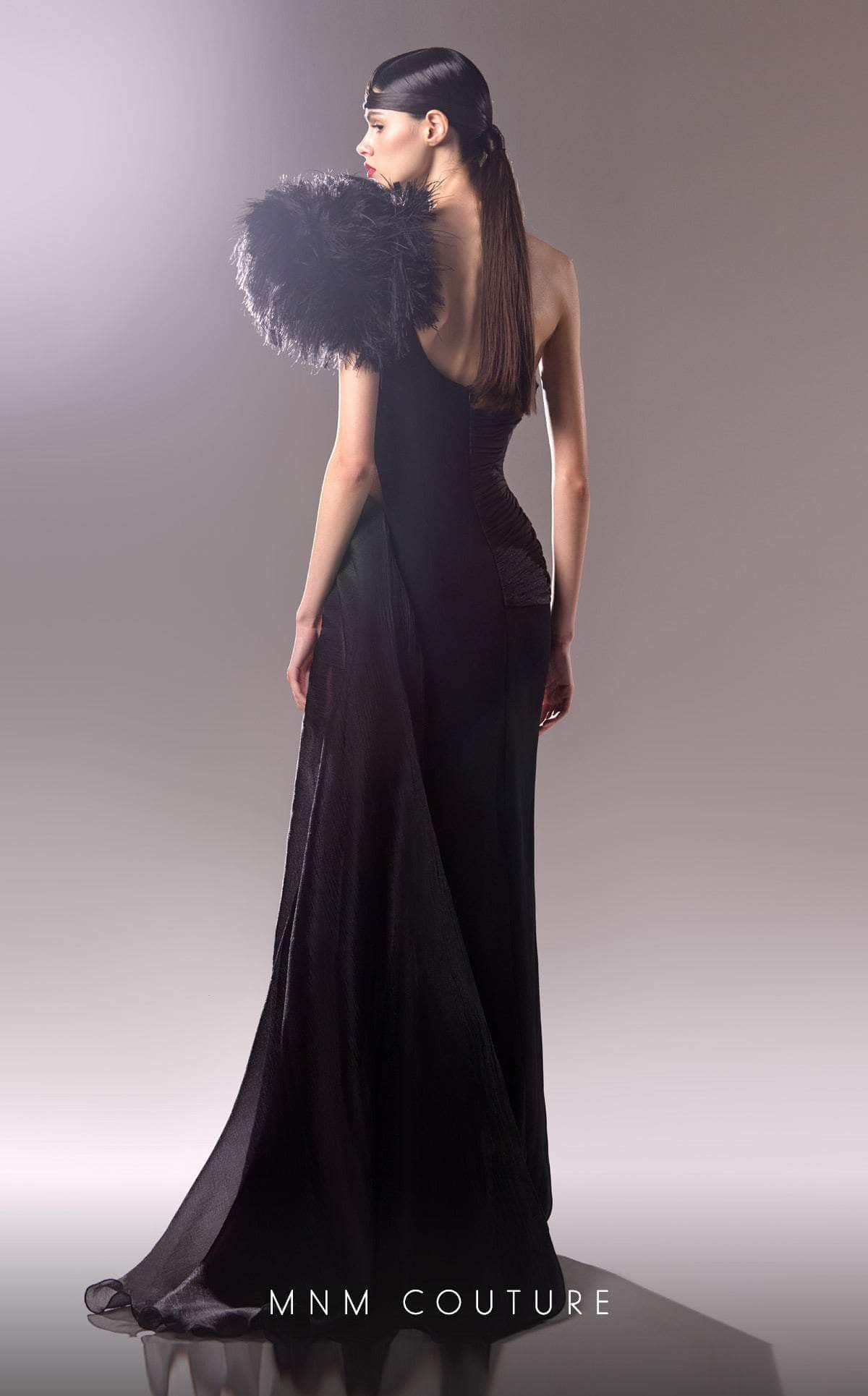 MNM Couture G1618 - One Shoulder Evening Gown with Slit Special Occasion Dresses