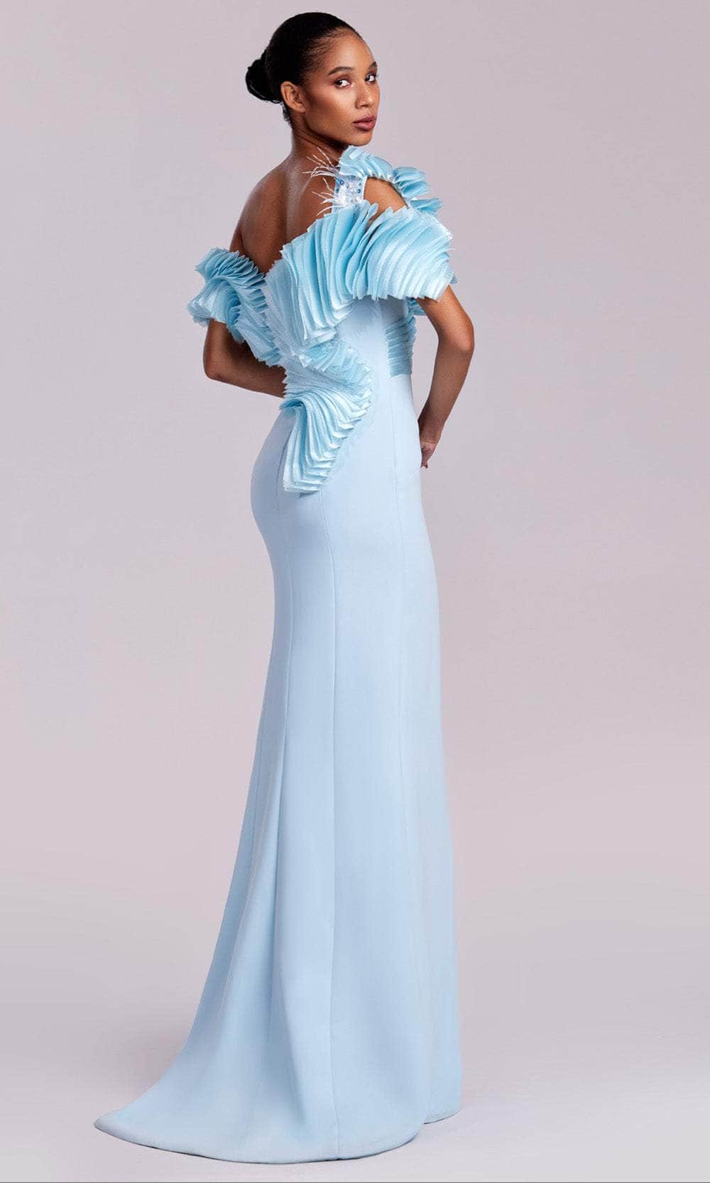 MNM Couture G1807 - Beaded Applique Sheath Evening Gown Evening Dresses