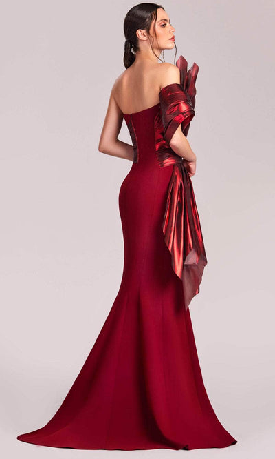 MNM Couture G1832 - Asymmetrical Off Shoulder Evening Gown Evening Dresses 4 / 