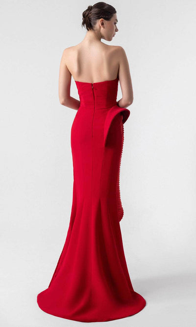 MNM Couture G1924 - Strapless Sheath Dress with Sculpted Pleats Pageant Dresses