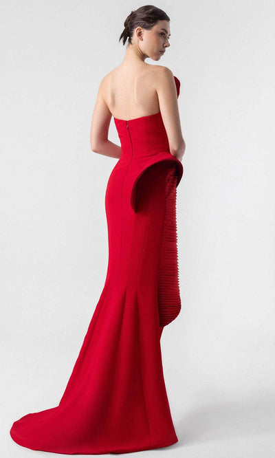 MNM Couture G1924 - Strapless Sheath Dress with Sculpted Pleats Pageant Dresses