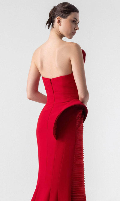 MNM Couture G1924 - Strapless Sheath Dress with Sculpted Pleats Pageant Dresses