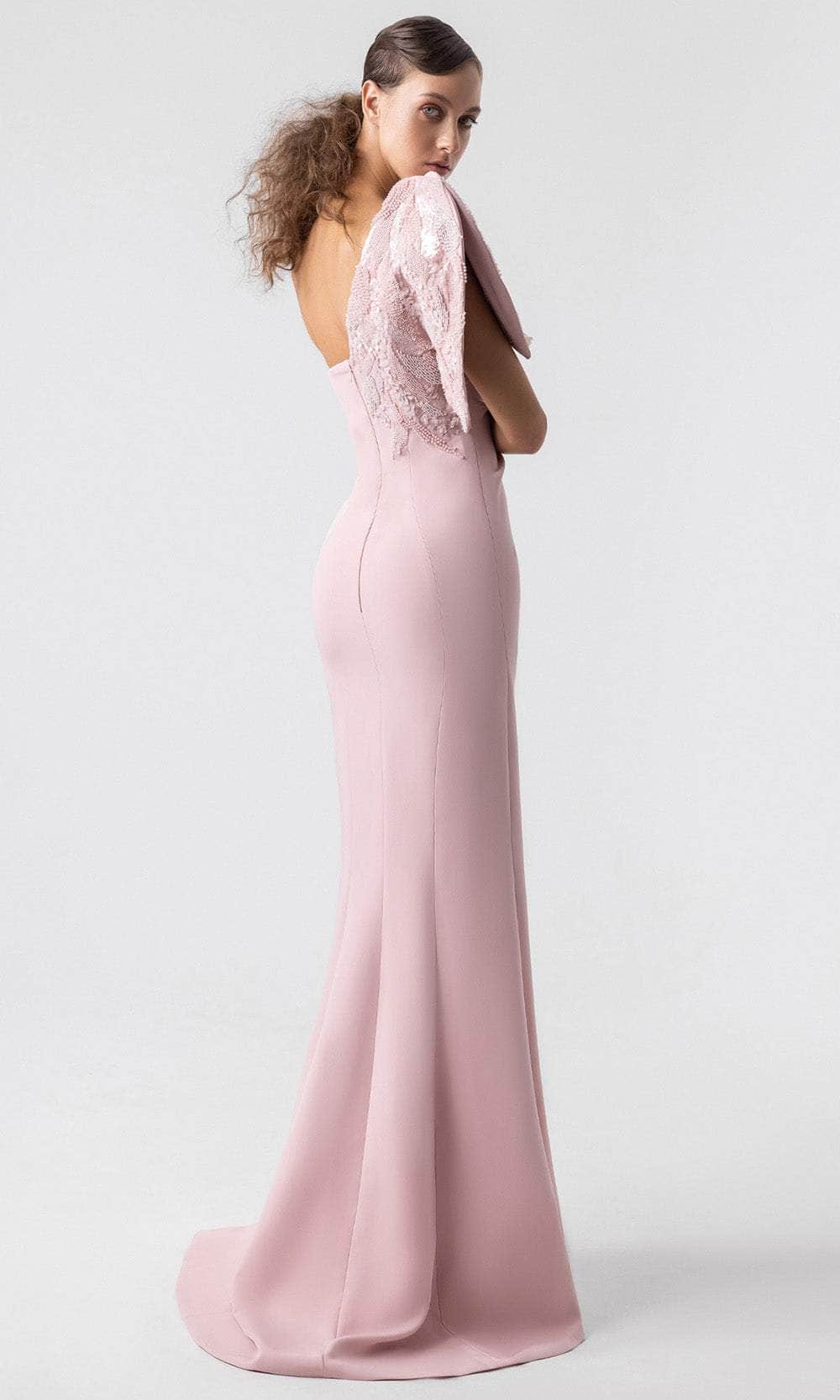 MNM Couture G1926 - Cap Sleeve Draped Formal Dress Prom Dresses