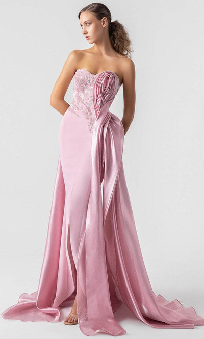 MNM Couture G1937 - Ruched Detail Sweetheart Evening Gown Evening Dresses