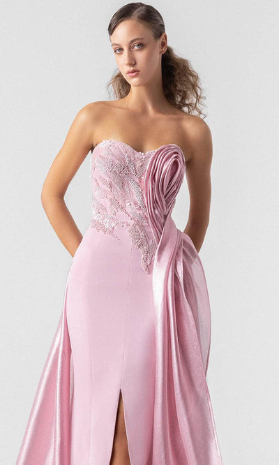 MNM Couture G1937 - Ruched Detail Sweetheart Evening Gown Evening Dresses