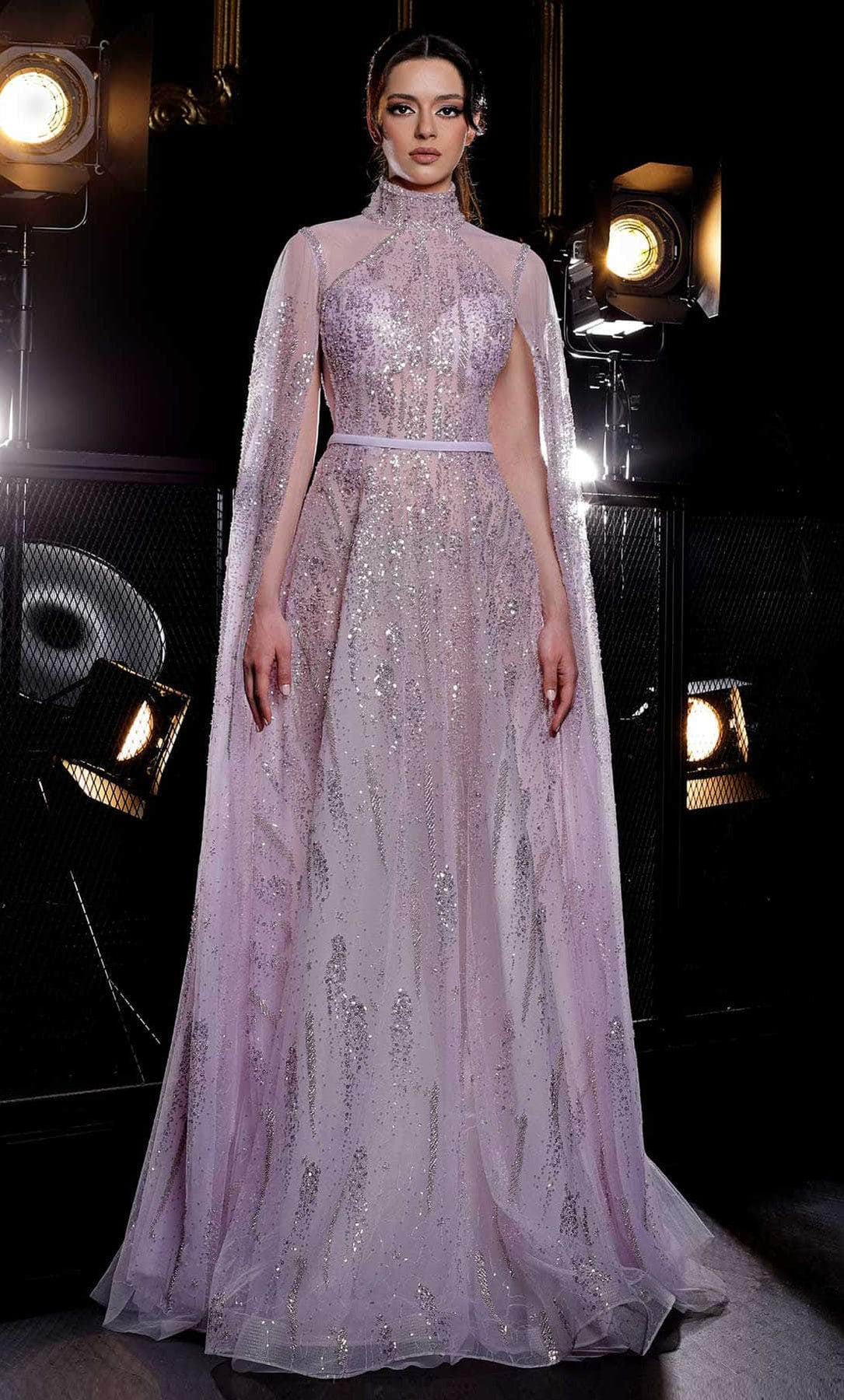 MNM Couture K3975 - Turtle Neck Gown