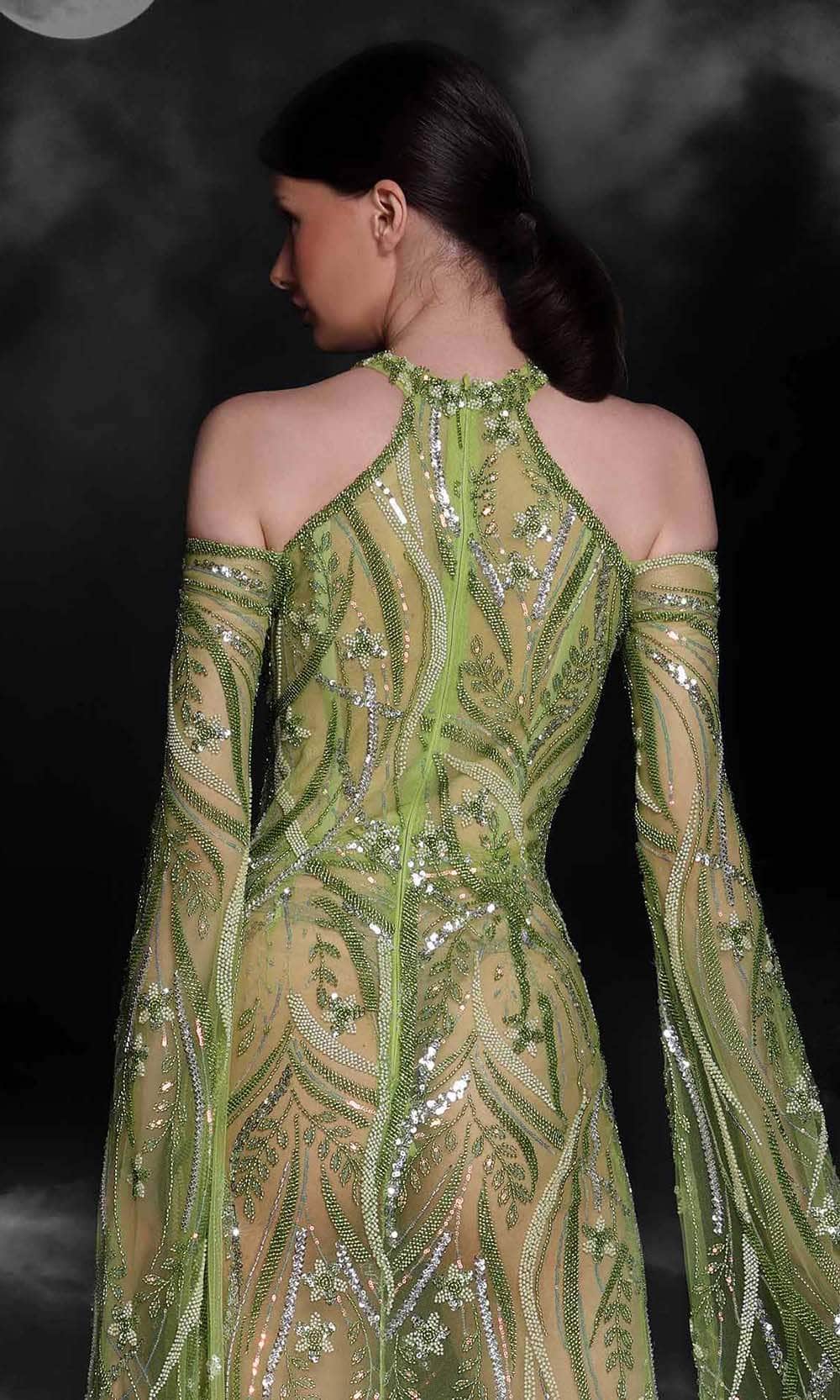 MNM COUTURE K4109 - Cape Sleeve Illusion Evening Gown Special Occasion Dress