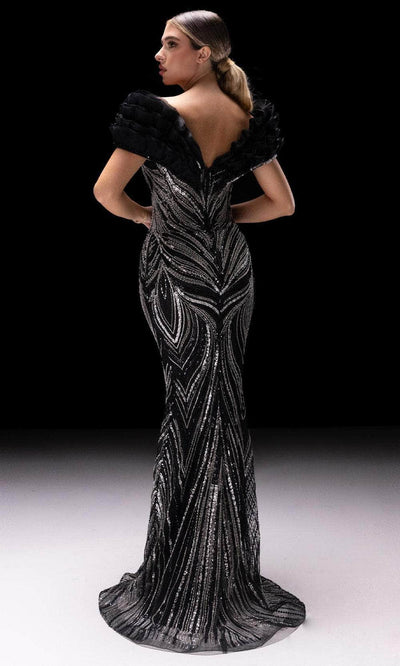 MNM Couture K4218 - Glam Off Shoulder Long Dress Evening Dresses