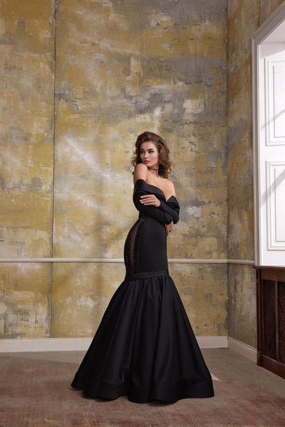 MNM Couture N0563 - Long Sleeve Mermaid Evening Gown Special Occasion Dresses
