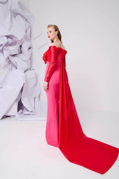 MNM Couture N0565A - Off Shoulder Column Evening Gown Special Occasion Dresses