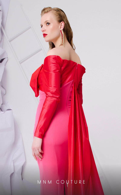 MNM Couture N0565A - Off Shoulder Column Evening Gown Special Occasion Dresses