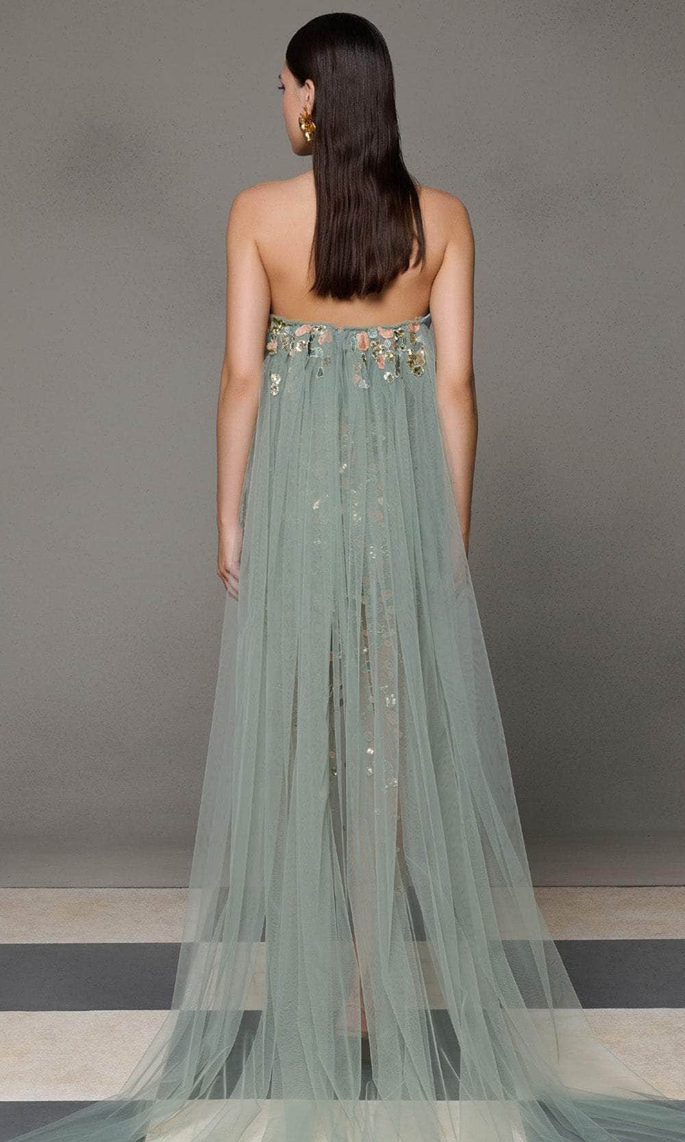 MNM Couture N0625 - Sweetheart Sheer Embroidered Gown Prom Dresses