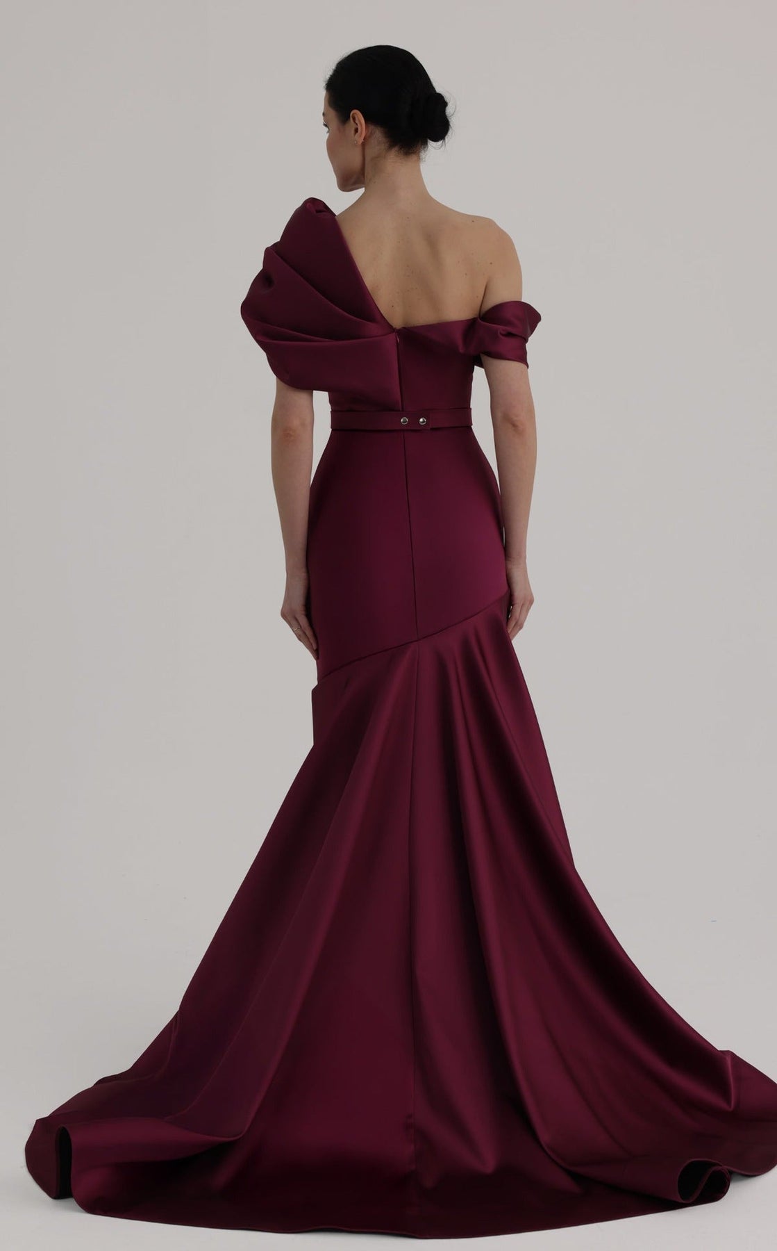 MNM COUTURE O07841 - Off Shoulder Belted Evening Gown