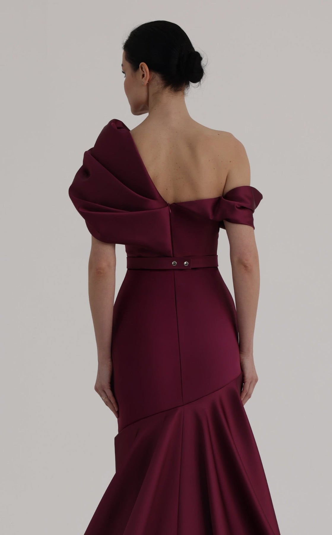 MNM COUTURE O07841 - Off Shoulder Belted Evening Gown