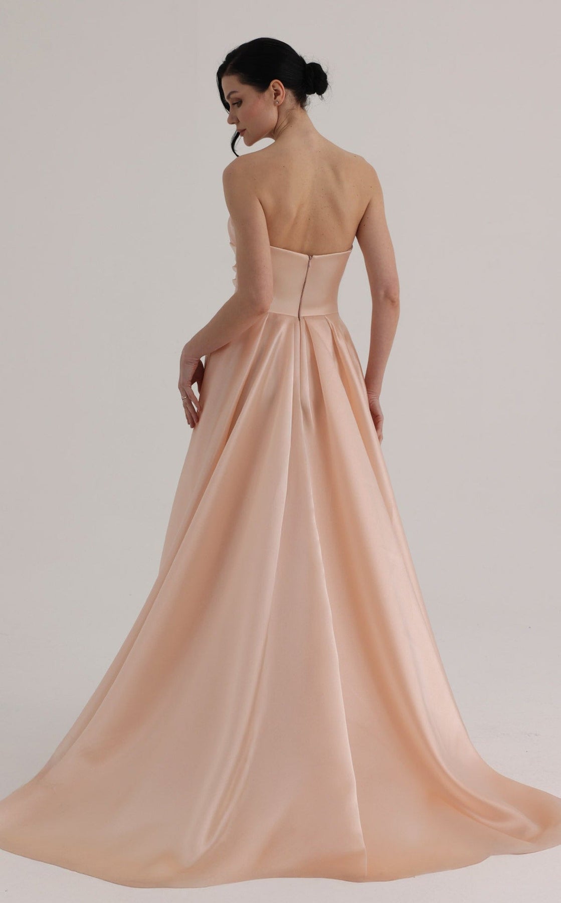 MNM COUTURE O07863 - Sparkle Strapless Overskirt Evening Gown