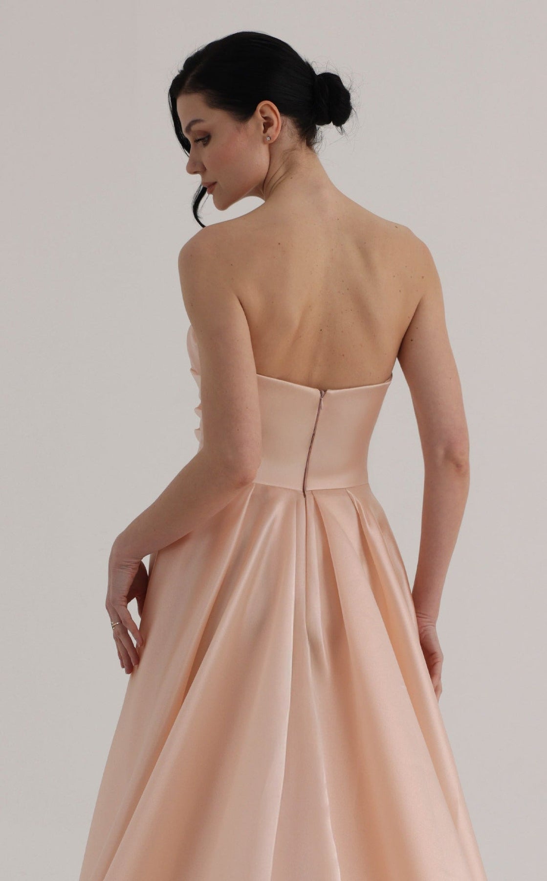 MNM COUTURE O07863 - Sparkle Strapless Overskirt Evening Gown