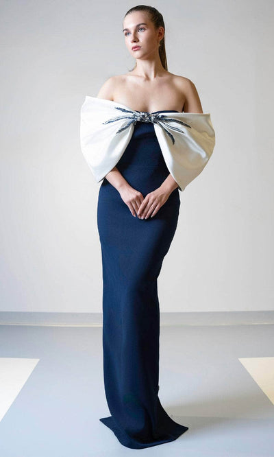 MNM Couture V07508 - Sweetheart Column Dress with Slit Evening Dresses