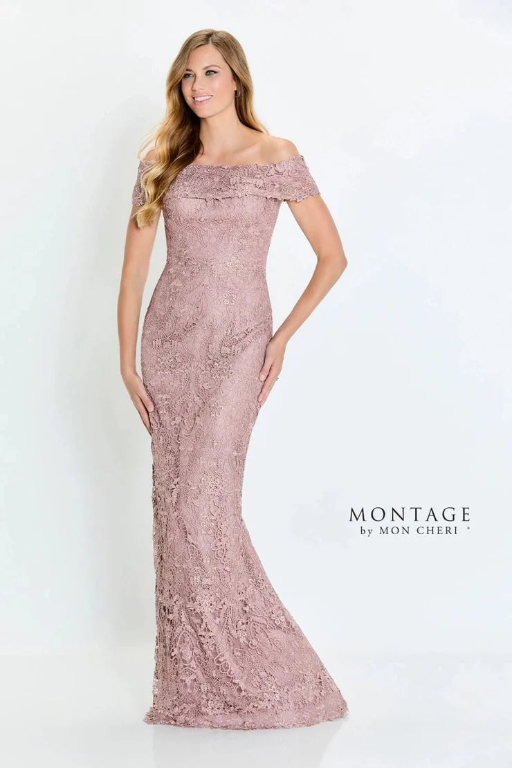Montage by Mon Cheri - 220947 Laced Evening Mother of the Groom Gown Evening Dresses