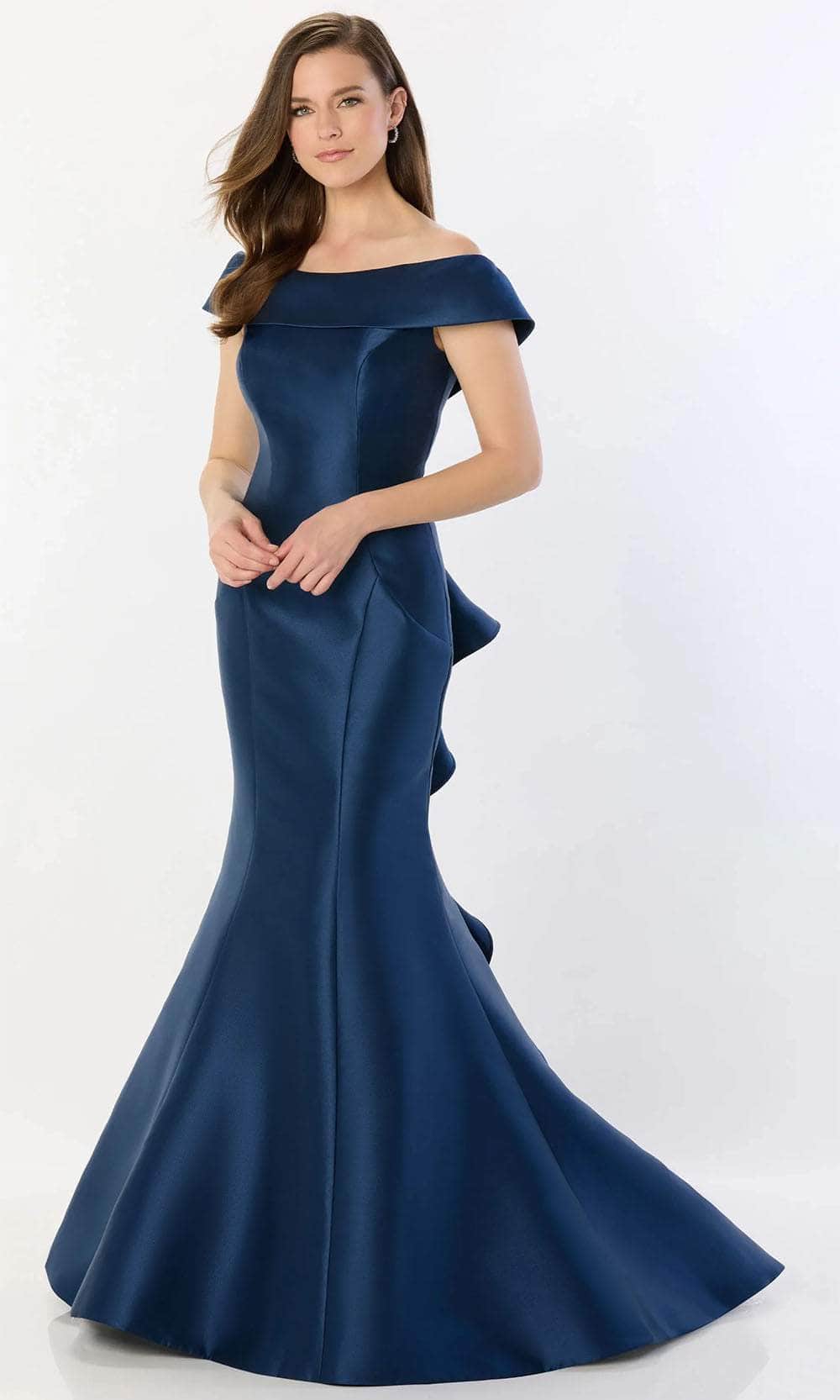 Montage M2237 - Off-Shoulder Ruffled Evening Gown
