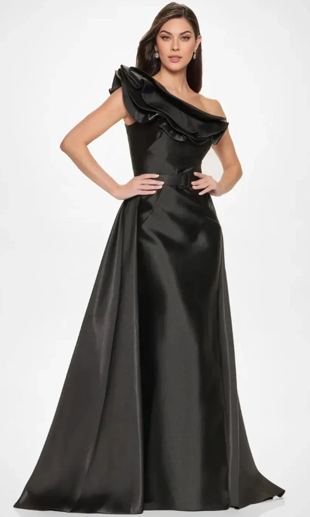 Montage by Mon Cheri M844 - Dramatic One Shoulder Mikado Gown Special Occasion Dress